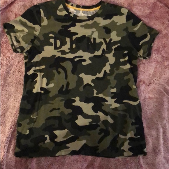 Dkny Tops - DKNY Sport Camo Tee w/ Embroidered Insignia